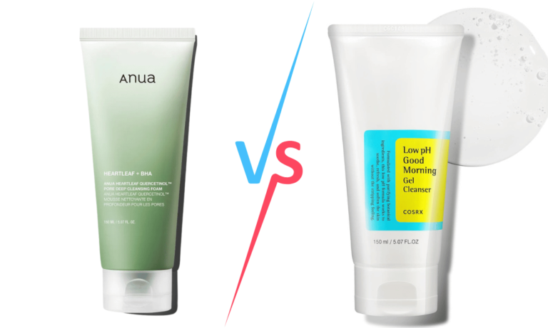 Anua cleanser vs COSRX Cleanser