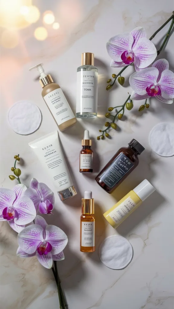 asthetic skincare routine products
