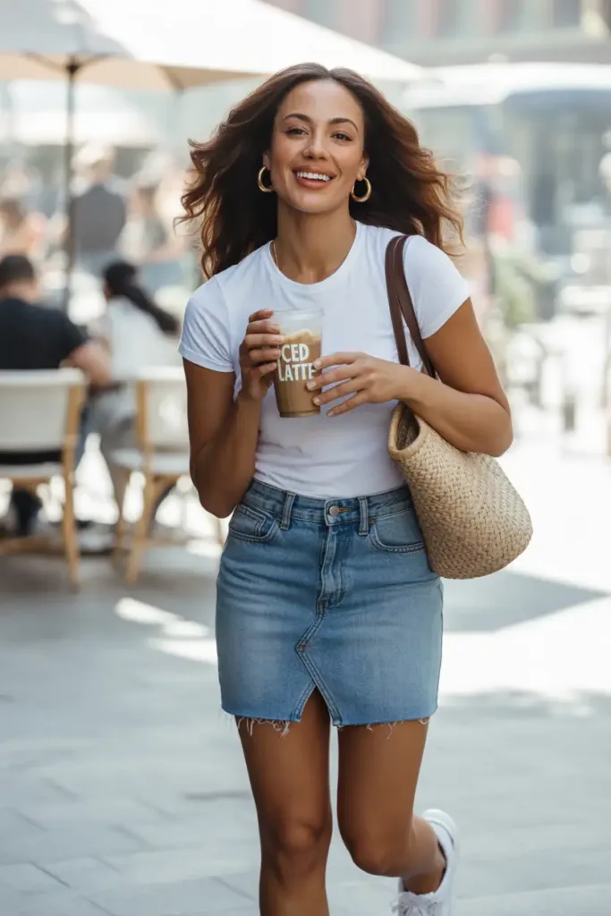 Short Denim Skirt